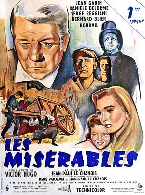Affiche des Misérables 1958